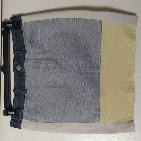 Joe's  denim colorblock Jacqui mini skirt  size 25 - Picture 3 of 12